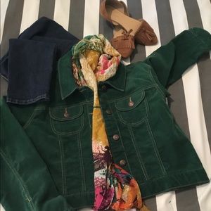 Old Navy green corduroy “Denim Style” jacket